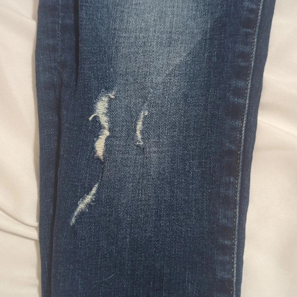 Flying Monkey High Rise Button Fly Skinny Jeans, Color Dark Wash Size 25 - Picture 7 of 15